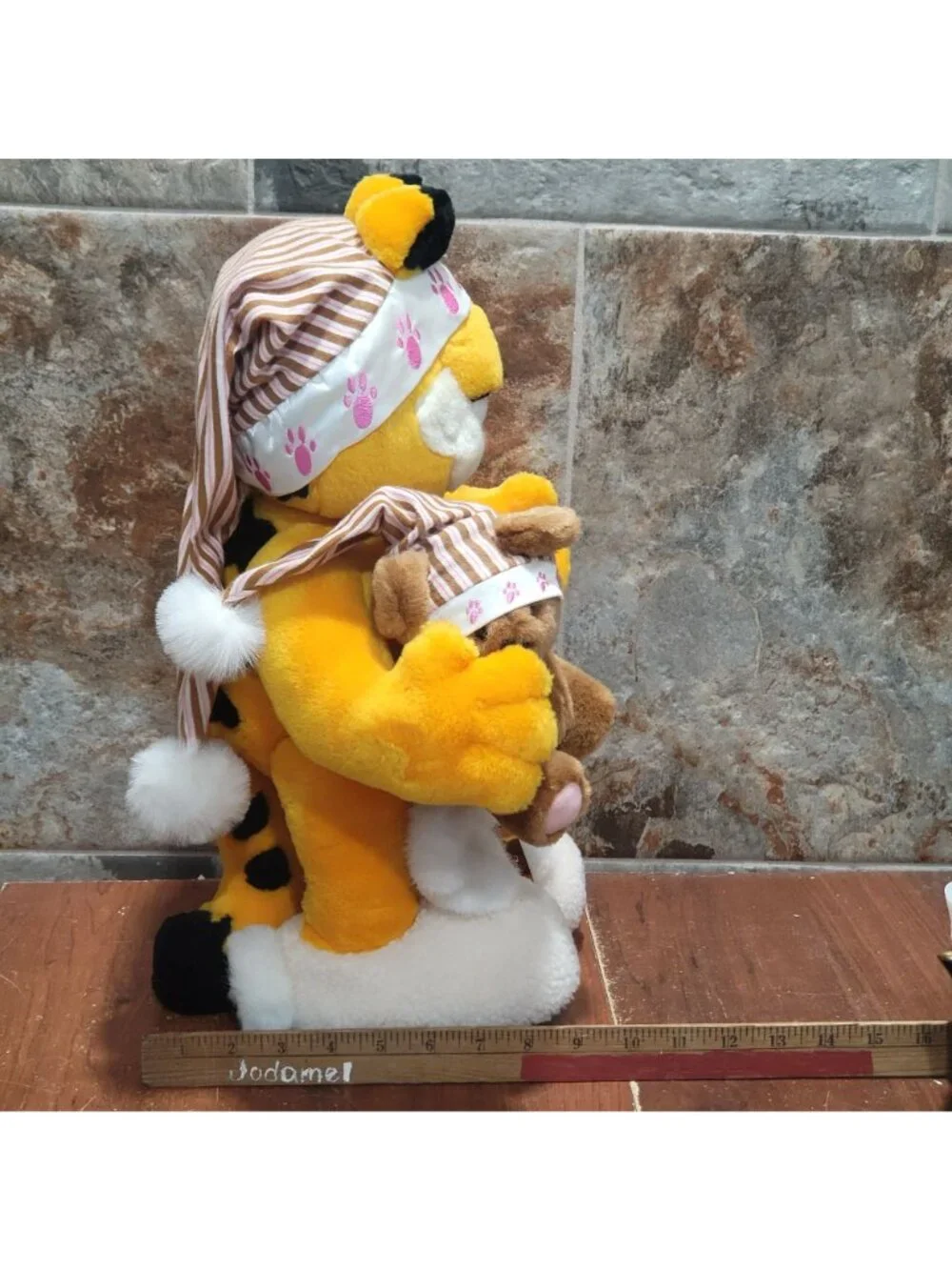 Danbury Mint Bedtime for Garfield Plush Doll 1995 Jim Davis Signed